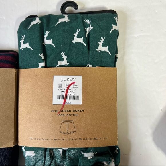 Nwt 2 pair small J. CREW Men’s Woven Boxer and knit boxer New - Picture 3 of 8